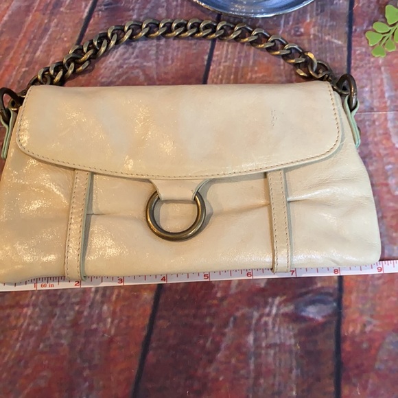 HOBO Clutch Wristlet bag with Chain strap Handle and Door Knocker Accent - Picture 9 of 13